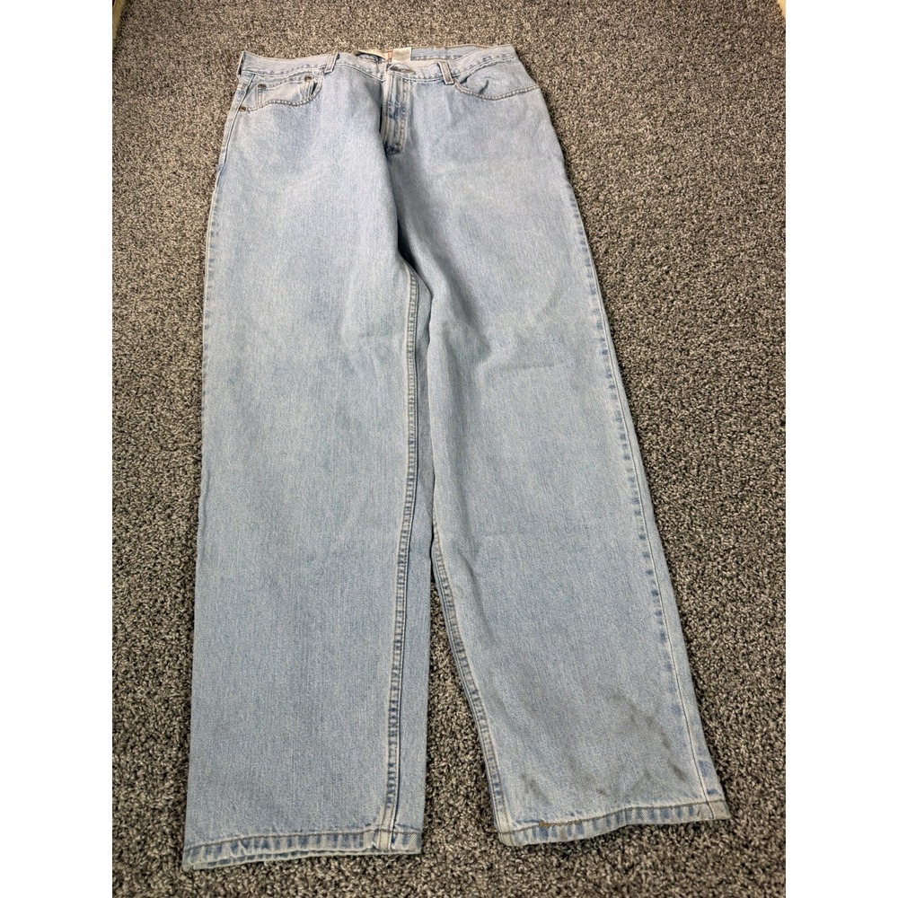 Vintage Y2K Levis 550 Relaxed Fit Straight Jeans Men's Size 38X34 Blue